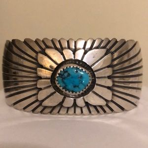 Sterling Silver and Turquoise Bracelet